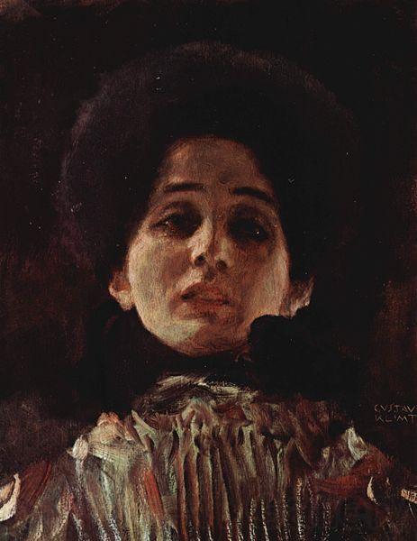 Gustav Klimt Portrat einer Frau Norge oil painting art